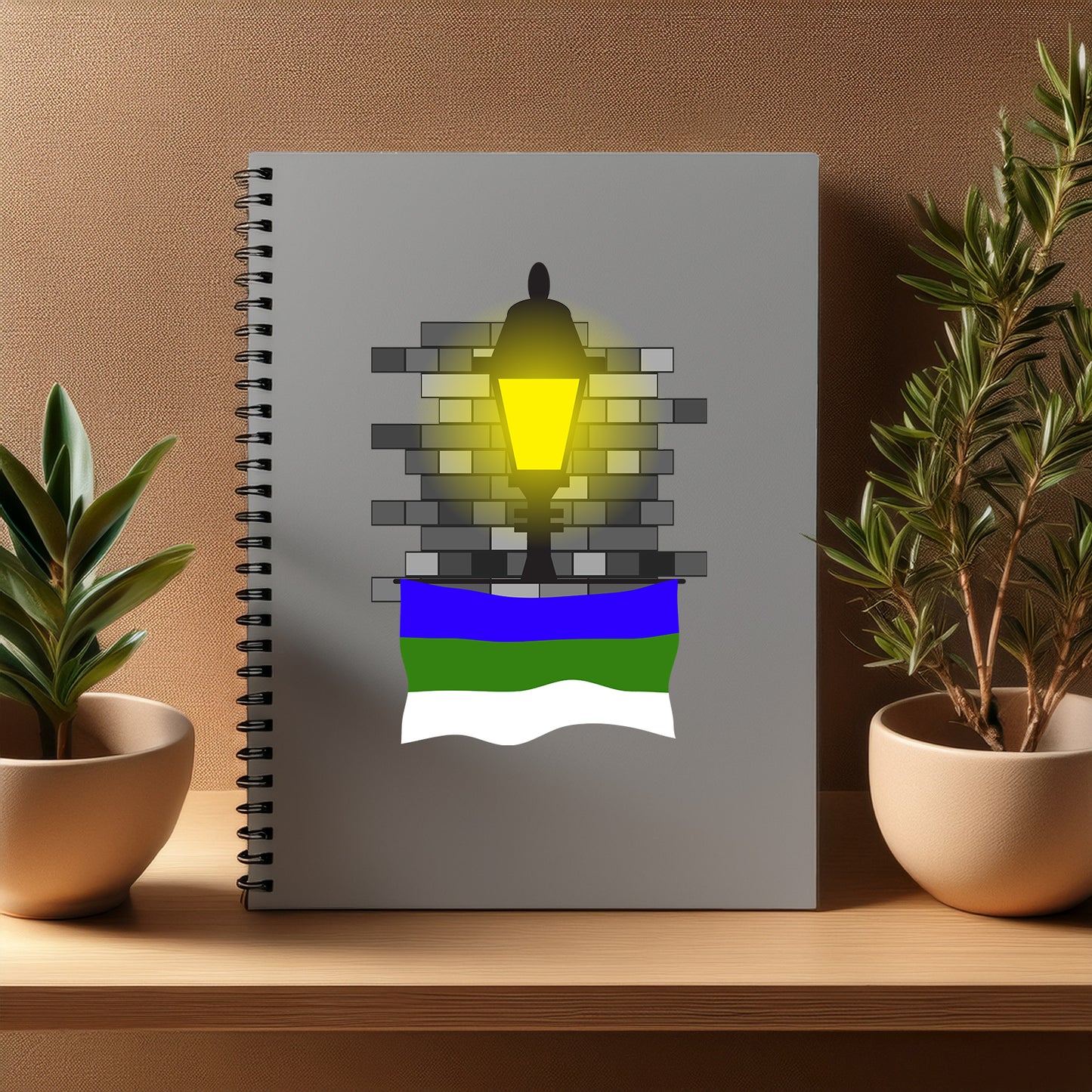 Komi Street Lamp Bricks Notebook