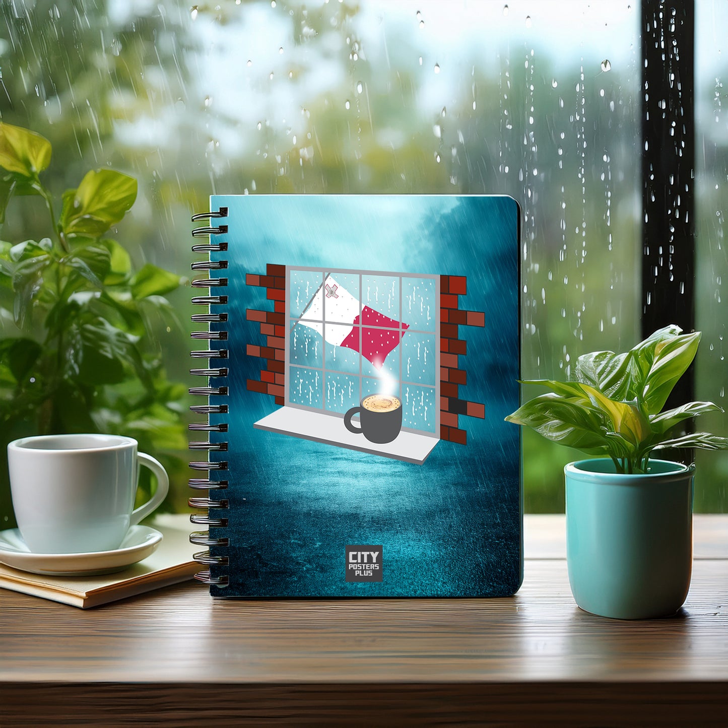 Malta Coffee Rain Notebook