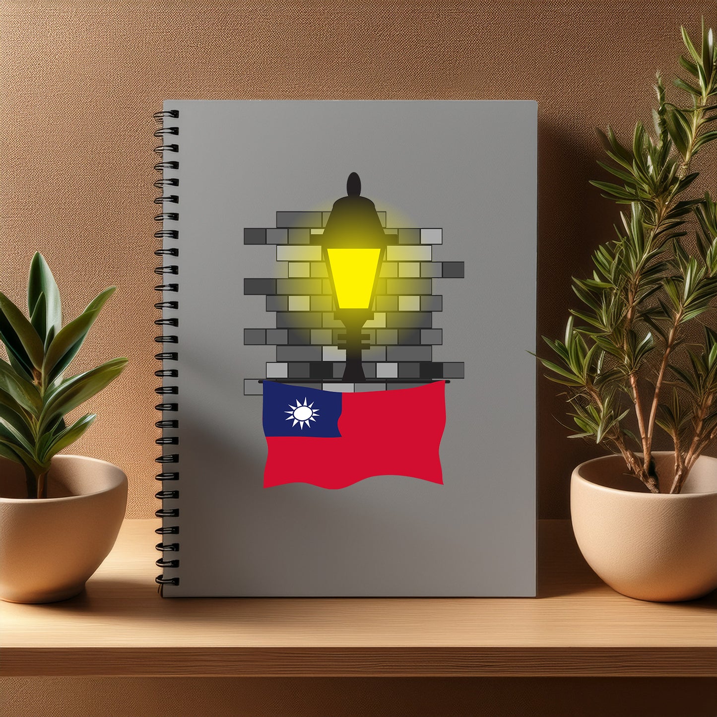 Taiwan Street Lamp Bricks Notebook