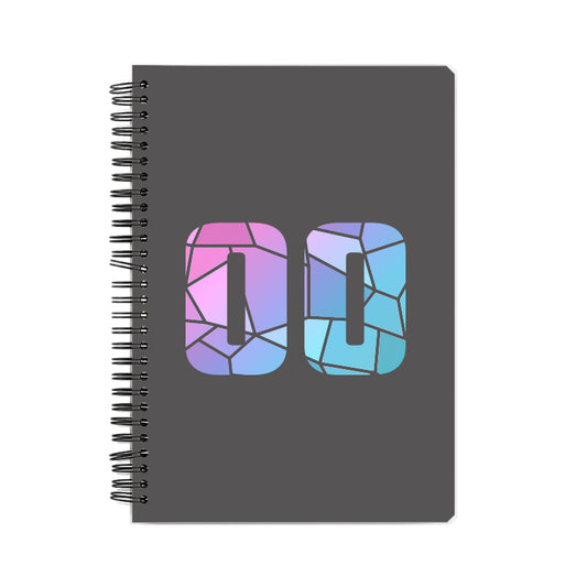 00 Number Notebook (Charcoal Grey)