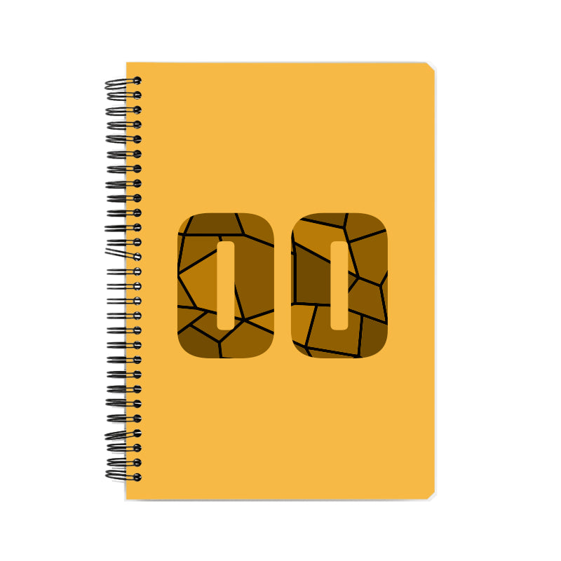 00 Number Notebook (Golden Yellow)