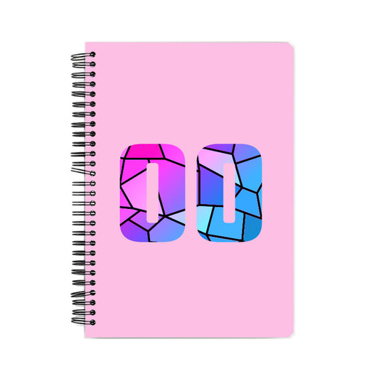 00 Number Notebook (Light Pink)