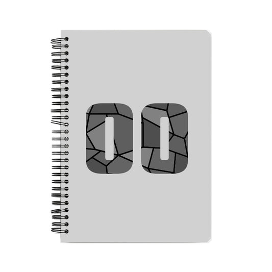 00 Number Notebook (Melange Grey)