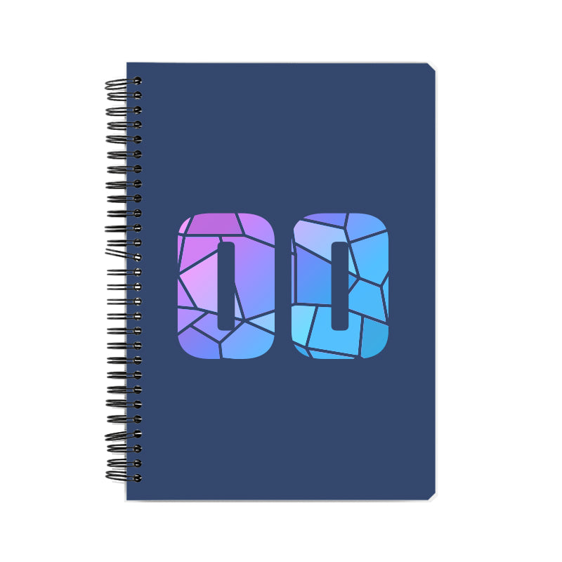 00 Number Notebook (Navy Blue)