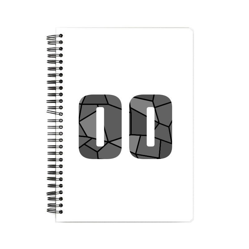 00 Number Notebook (White)