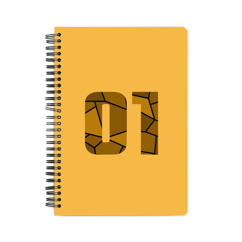 01 Number Notebook (Golden Yellow)