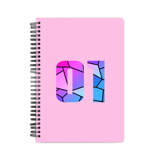 01 Number Notebook (Light Pink)