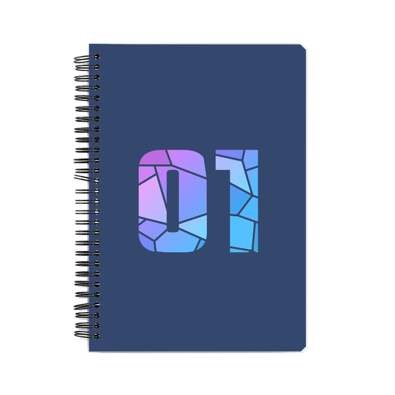 01 Number Notebook (Navy Blue)