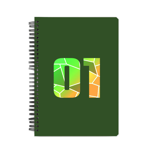 01 Number Notebook (Olive Green)