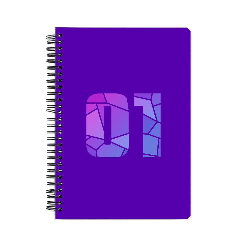 01 Number Notebook (Purple)