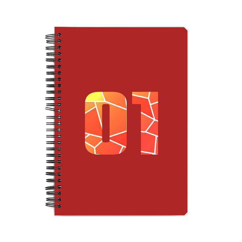 01 Number Notebook (Red)