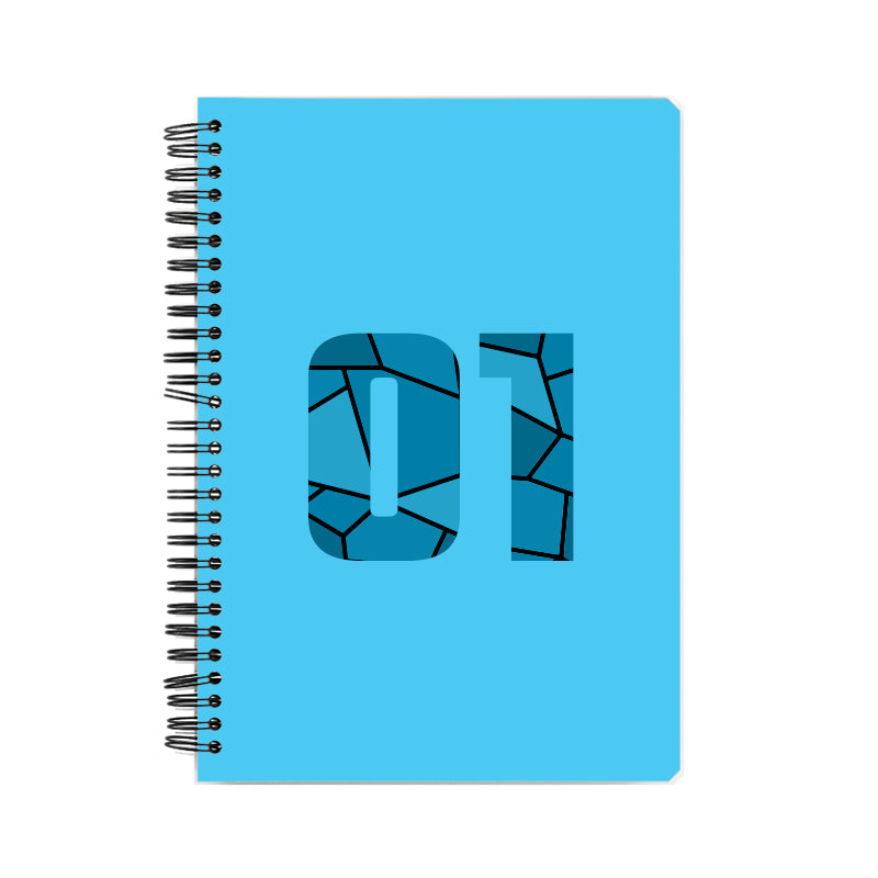 01 Number Notebook (Sky Blue)