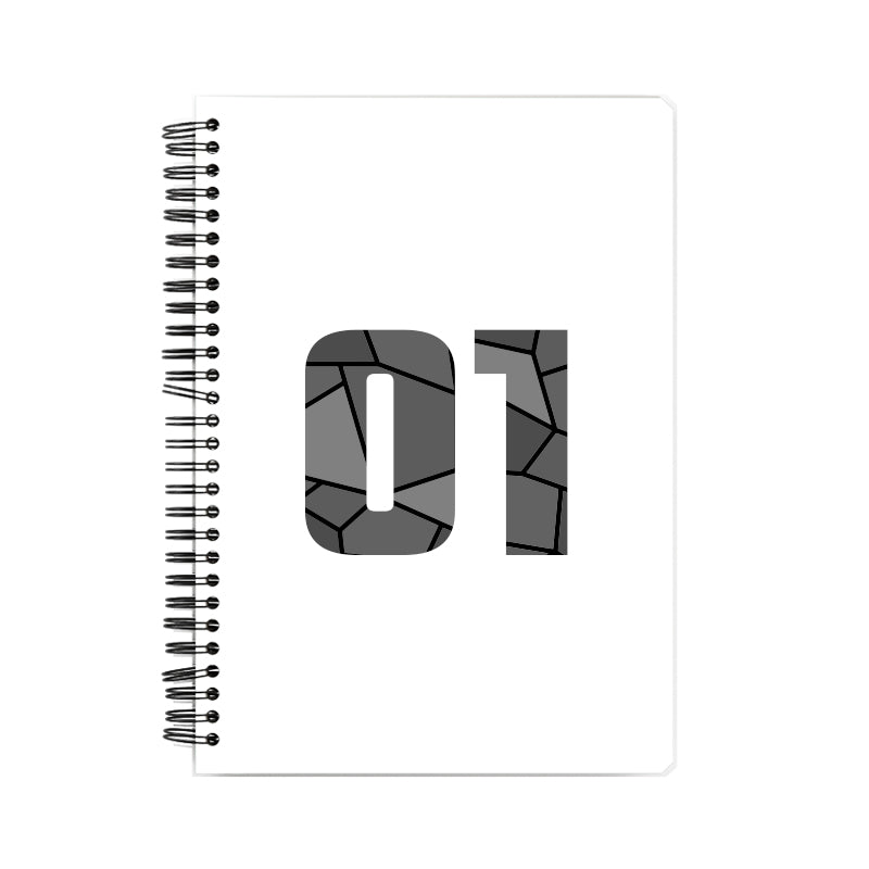 01 Number Notebook (White)