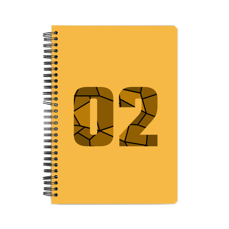 02 Number Notebook (Golden Yellow)