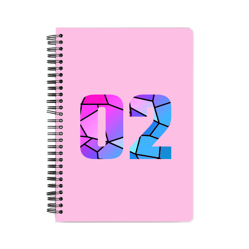 02 Number Notebook (Light Pink)