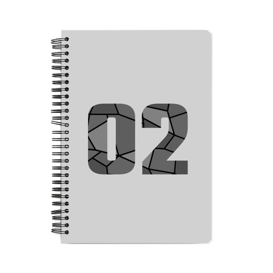 02 Number Notebook (Melange Grey)