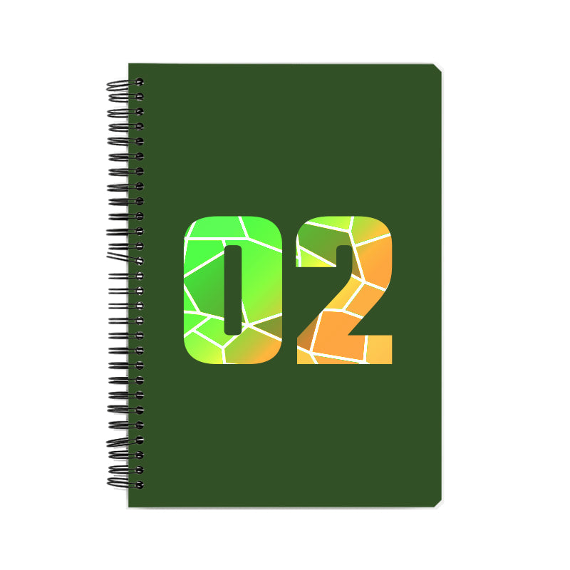 02 Number Notebook (Olive Green)