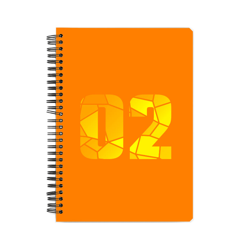 02 Number Notebook (Orange)