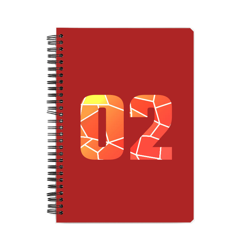 02 Number Notebook (Red)