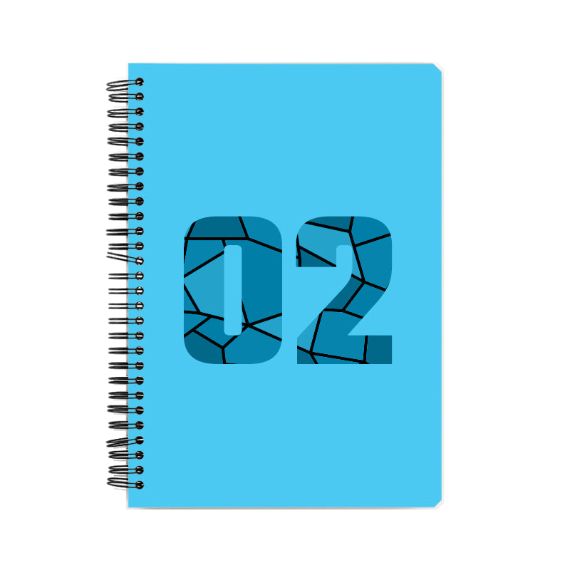 02 Number Notebook (Sky Blue)