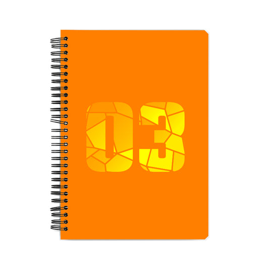 03 Number Notebook (Orange)