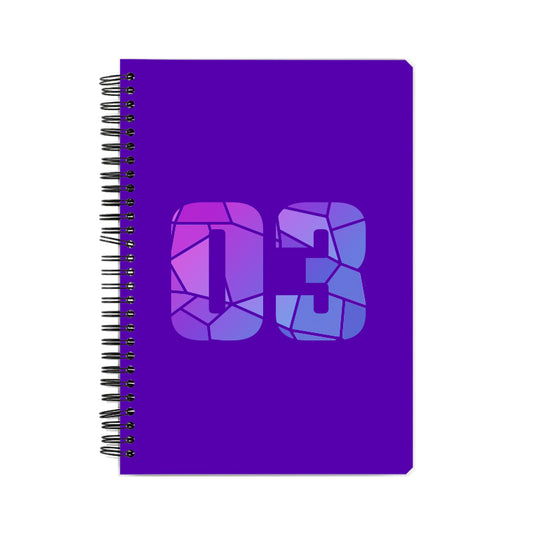 03 Number Notebook (Purple)