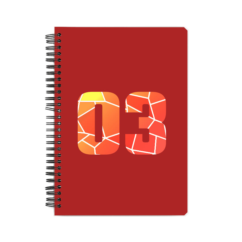 03 Number Notebook (Red)