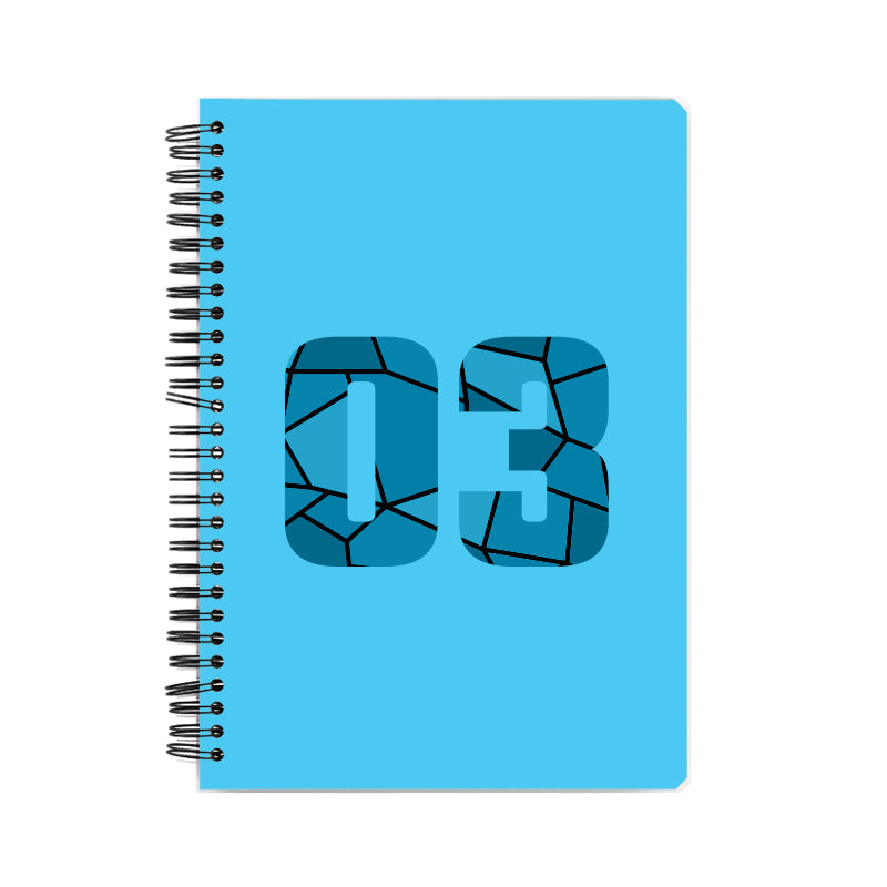 03 Number Notebook (Sky Blue)