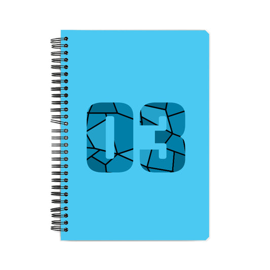 03 Number Notebook (Sky Blue)