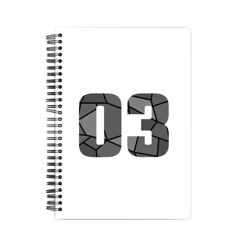 03 Number Notebook (White)