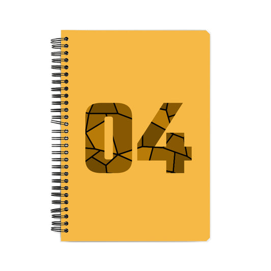 04 Number Notebook (Golden Yellow)