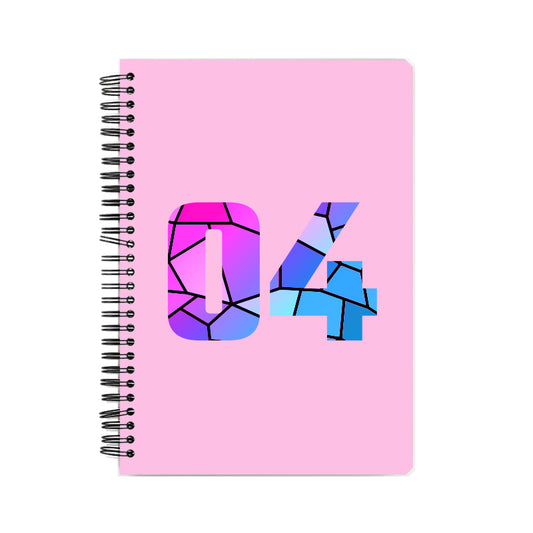 04 Number Notebook (Light Pink)