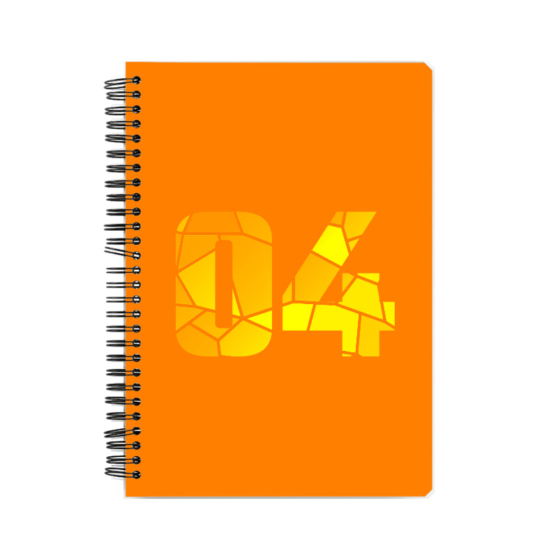 04 Number Notebook (Orange)