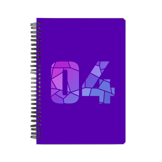 04 Number Notebook (Purple)