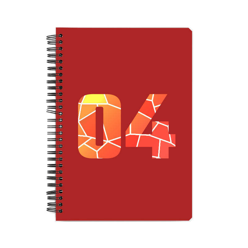 04 Number Notebook (Red)