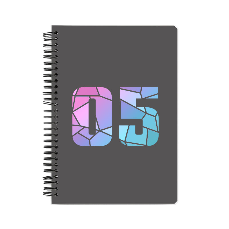 05 Number Notebook (Charcoal Grey)