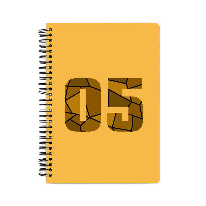 05 Number Notebook (Golden Yellow)