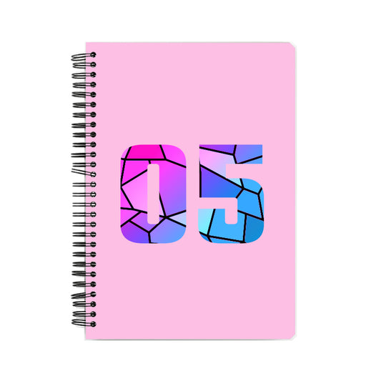 05 Number Notebook (Light Pink)