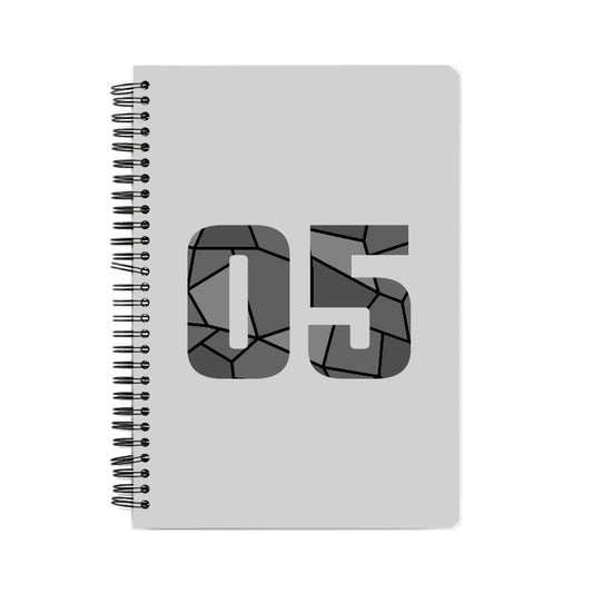 05 Number Notebook (Melange Grey)