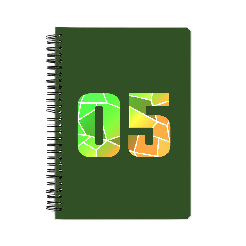 05 Number Notebook (Olive Green)