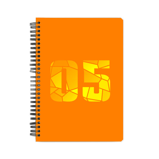 05 Number Notebook (Orange)