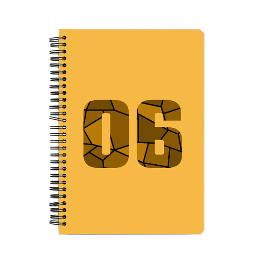 06 Number Notebook (Golden Yellow)