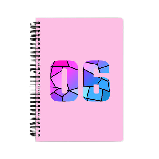 06 Number Notebook (Light Pink)