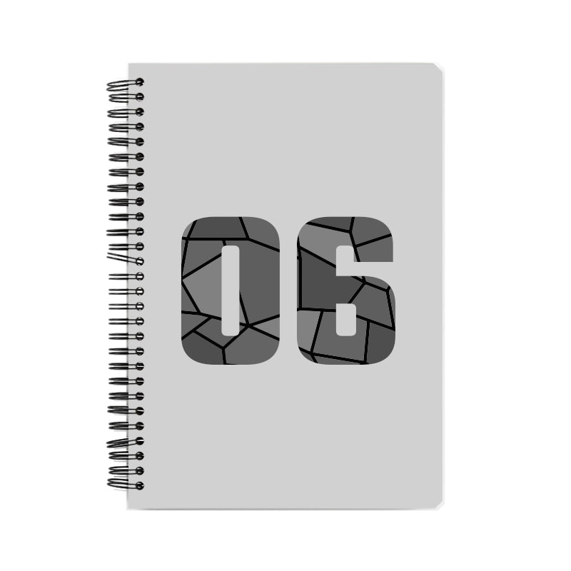 06 Number Notebook (Melange Grey)