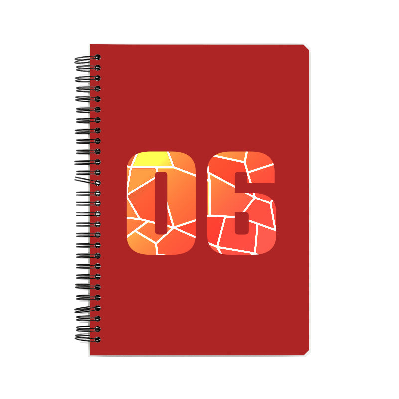 06 Number Notebook (Red)