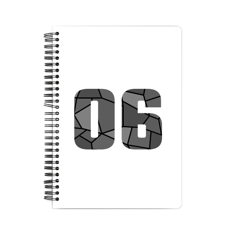 06 Number Notebook (White)