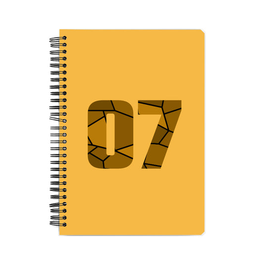 07 Number Notebook (Golden Yellow)