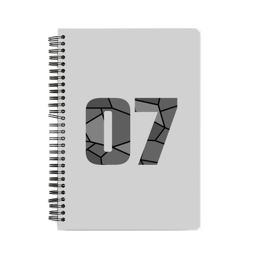 07 Number Notebook (Melange Grey)