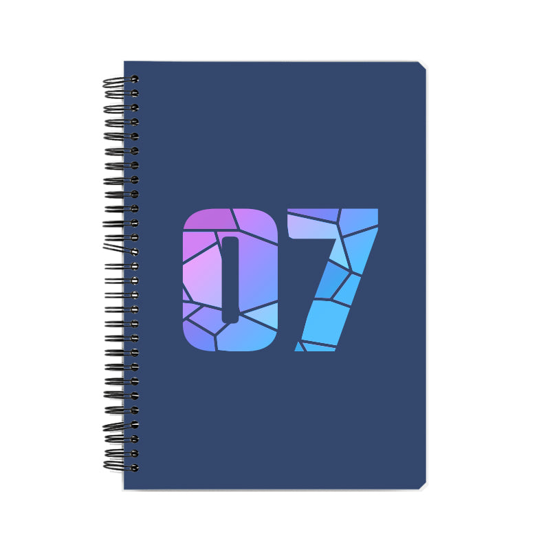 07 Number Notebook (Navy Blue)