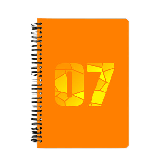 07 Number Notebook (Orange)